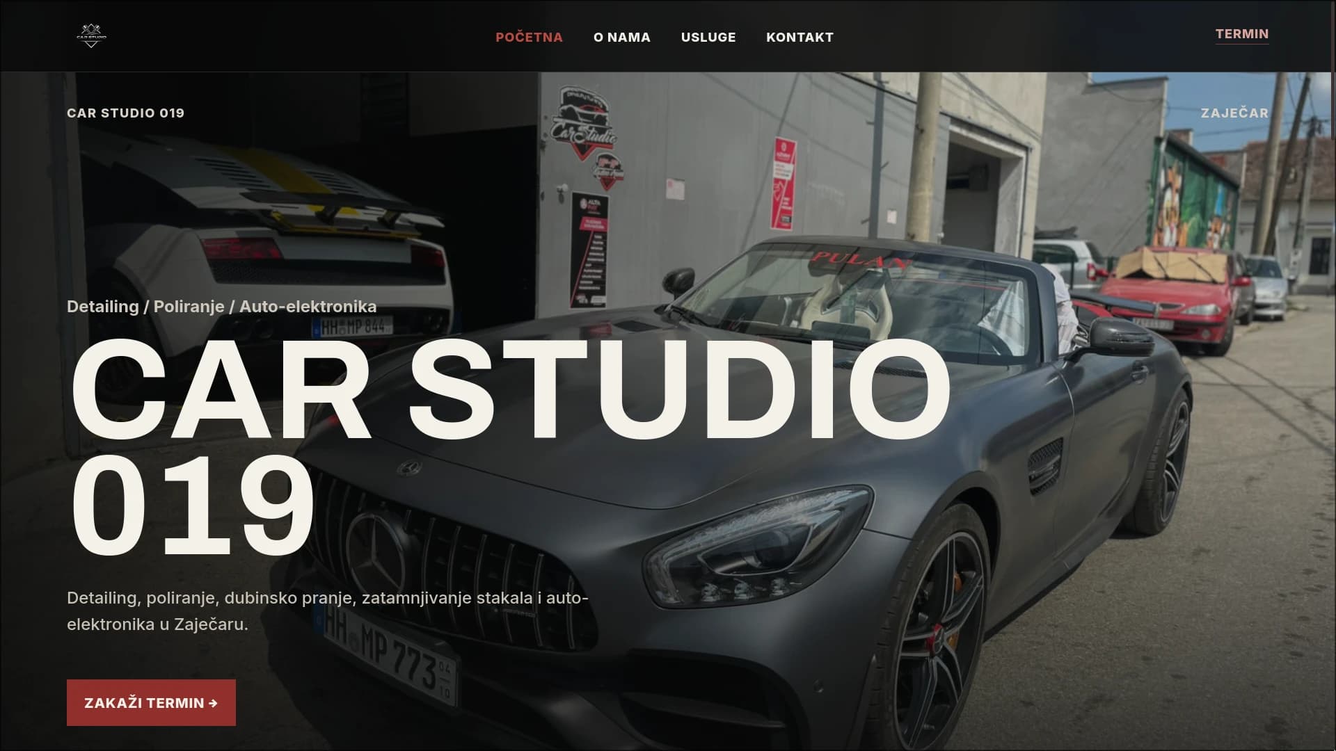 CarStudio 019 redesigned homepage hero screenshot